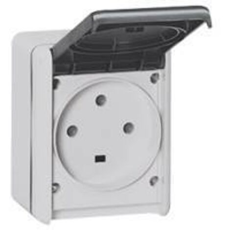 Legrand Plexo prise de courant étanche gris 32 ampères