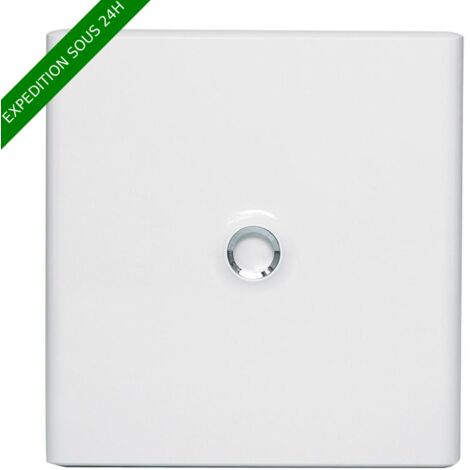 Legrand – Porte de coffret électrique blanche 2 rangées 18 modules – Protection contre la poussière – Installation sur coffret pré-équipé