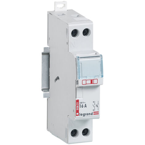 Legrand – Porte-fusibles 1P+N 16A – 1 module pour cartouches 10,3 x 25,8mm – Protection phase et coupure neutre – Pour câble rigide 1,5mm²