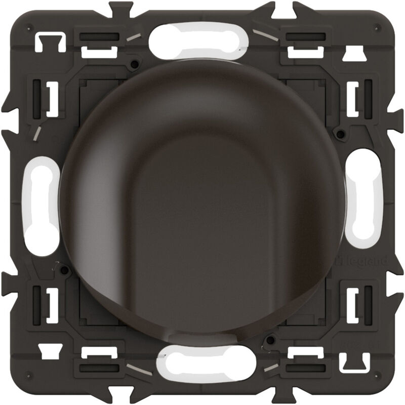 Legrand - Sortie de câble Céliane - Noir + support, à équiper d'une plaque