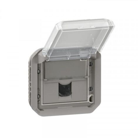 Presa Schuko 2P+T Monoblock LEGRAND Plexo 069833 Grigio