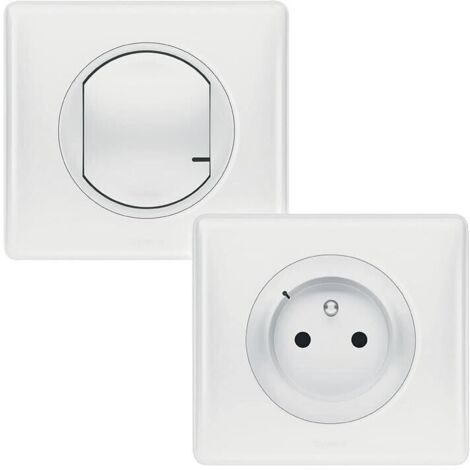 Legrand – Prise commandée prête à poser – Installation sans tirage de fils – Modèle Celiane blanc pour électricité – Usage professionnel