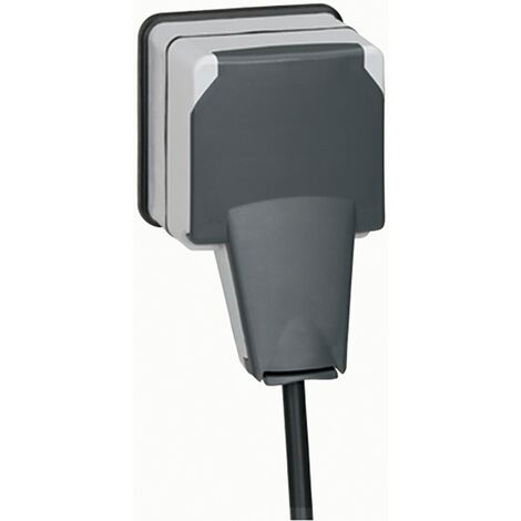 Legrand – Prise de courant 2 pôles + terre 16A – IP66 avec système lock 66 – Pour espaces humides – Fiche engagée
