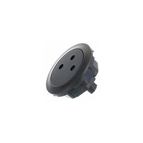 Legrand – Prise de courant 2P+T à voyant – Enjoliveur graphite pour tableau électrique – Compatible mécanisme 1 x 0 671 11 – LEG067915
