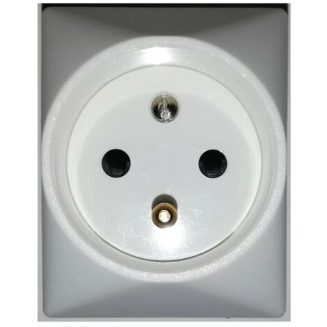 Legrand – Prise de courant 83127 2P+T – 16A 250V – Pour installation électrique professionnelle – Indice de protection IP20