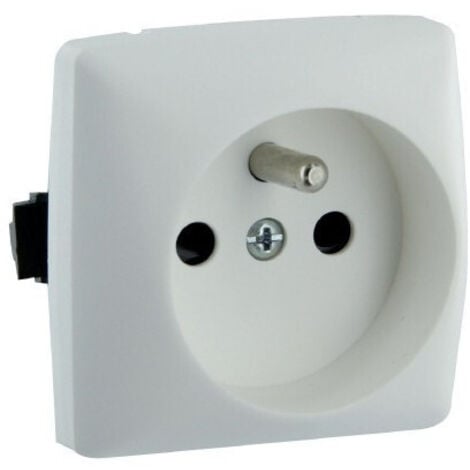 Legrand - Prise de courant avec terre pour moulure Appareillage Saillie - blanc