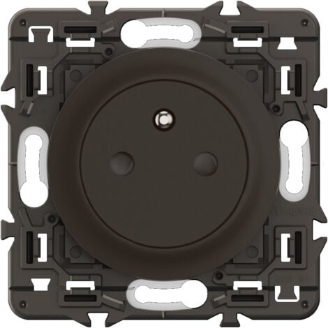 Legrand - Prise de courant Céliane Surface Confort Noir à équiper d'une plaque