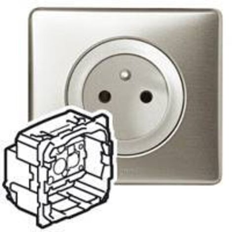 Legrand – Prise de courant complète 2P – Connexion automatique des bornes – Pour installation électrique moderne – Indice de protection IP20