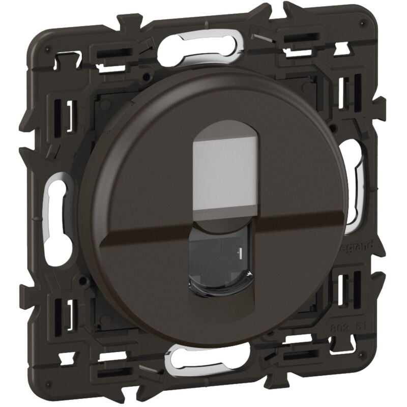 Legrand - Prise RJ45 cat6 ftp Céliane - Noir à équiper d'une plaque