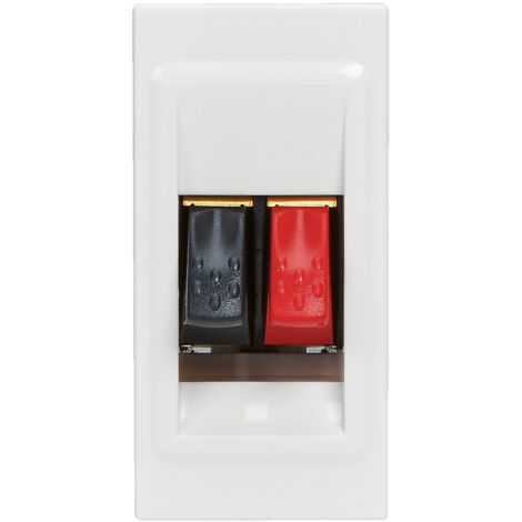 Legrand - Prise haut-parleur Mosaic 1 module - Blanc