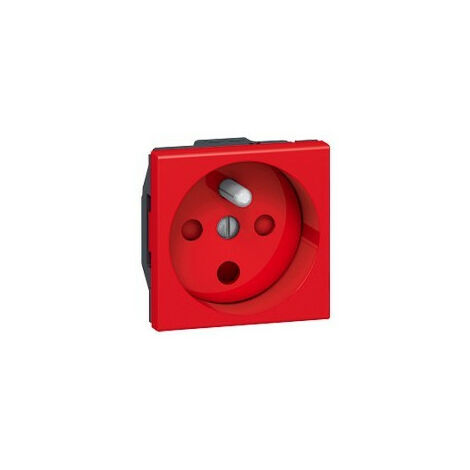 Prise 2P+T à détrompage Mosaic 2 modules pour goulottes DLP