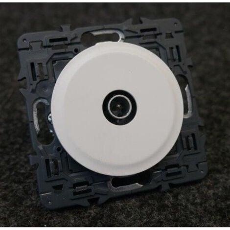 Legrand - Prise TV simple mâle Céliane - Blanc avec support