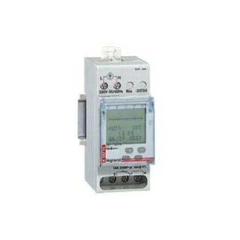 Legrand – Programmateur horaire numérique 4763 – 1 sortie 24V – Programmation journalière/hebdomadaire – Jusqu'à 56 programmations