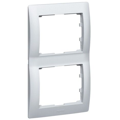 Legrand RAHMEN 2-FACH SOFT ALU VERT. (771306 GALEA)