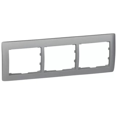 Legrand RAHMEN 3-FACH SOFT ALU HORIZ. (771303 GALEA)