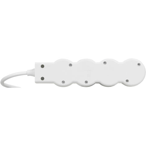 Legrand - Rallonge multiprise extra-plate équipée de 4 prises 2P+T 16A 3680W avec cordon longueur 1,5m - Blanc/Bleu