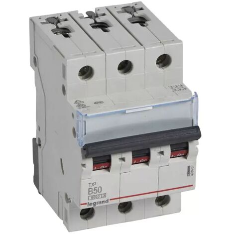 Legrand S303 B50 TX3 Elektrischer Schutzschalter grau 3-polig