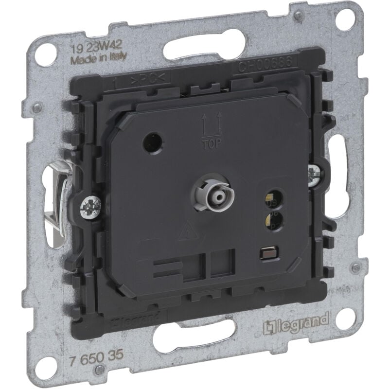 Seano 765035 mécanisme de minuterie 0 à 15 minutes, réglage de l'heure par bouton rotatif, raccord à 2 fils, bornes à v - Legrand