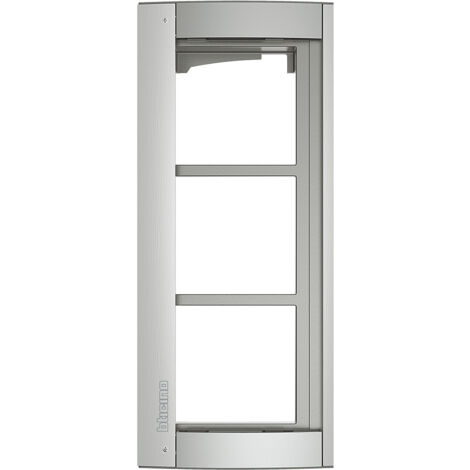 Legrand (SEKO) Rahmen u. Modulträger Allmetal, 3 Module 350231