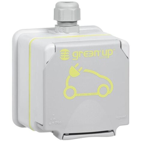 LEGRAND Steckdose 1f gr Green'Up AP horiz Klappd IP44 LEGRANDSAT00194