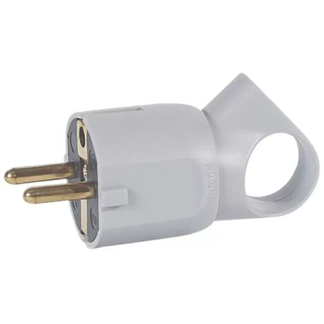 Legrand STECKER MIT ABZUG GRAU (050324)