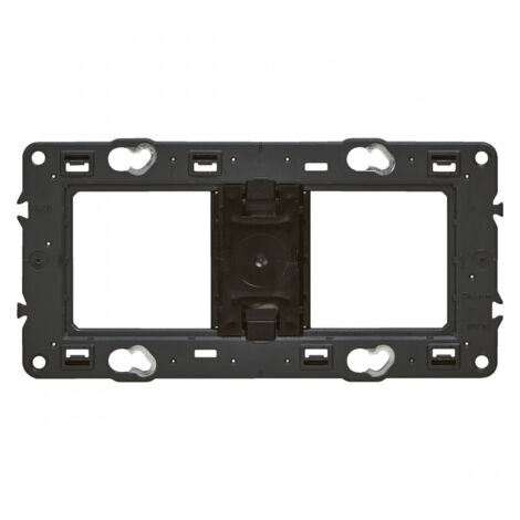 Legrand – Support de fixation à vis pour Mosaic et Céliane – Installation horizontale/verticale – Compatible 4, 5 ou 2x2 modules – Pour tous types de boîtes