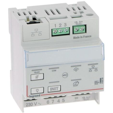 Legrand – Télécommande modulaire multifonctions connectée – Alimentation 230V AC – Compatible BAES et alarmes type 4 – 62520 - LEG062520