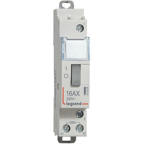 Legrand – Télérupteur 1P 16A 250V – Contact 1F – Tension commande 230V – Installation pour tableau électrique – Module standard