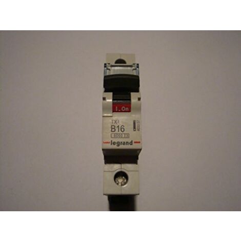 LEGRAND, TX3 403357 DISJONCTEUR CARACTÉRISTIQUE B 16 A 1 PÔLE 6 KA 230/400 VAC 1 UNITÉ DE DIVISION