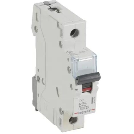 Legrand TX3 Leitungsschutzschalter B-Charakteristik, 25A, 1-polig, 6kA, 230/400VAC, 1TE 403359