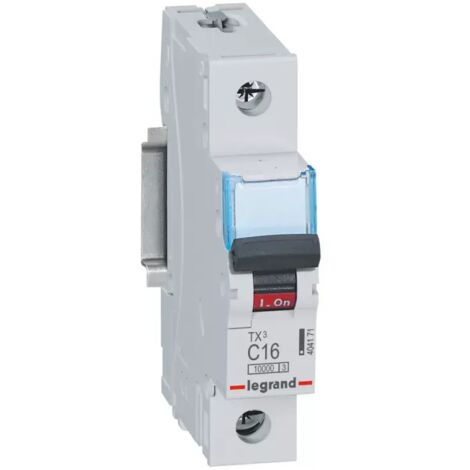 Legrand TX3 Leitungsschutzschalter C-Charakteristik, 16A, 1-polig, 10kA,230/400VAC, 1TE 404171