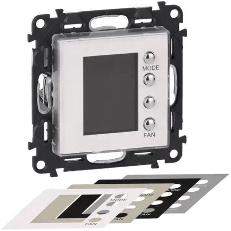 Legrand Unterputz-Thermostat für MyHome mit beleuchtetem Display, 2-modulig. 752131