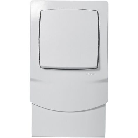 Legrand - Va-et-vient cadre vertical 12,5mm composable Appareillage saillie - Blanc