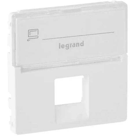 Legrand Valena Life Abdeckung RJ11/RJ45 mit Beschriftungsfeld 1-fach Farbe: Ultraweiß 755470