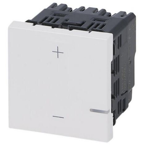 Legrand – Variateur de lumière complet 125 W – 2 modules – IP20 IK04 – Pour installation électrique sans neutre – Blanc brillant