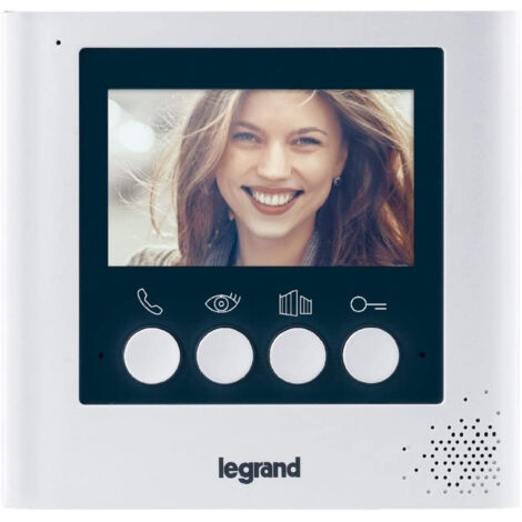 Legrand Videocitofono per interni 369115, a 2 fili, schermo da 4,3