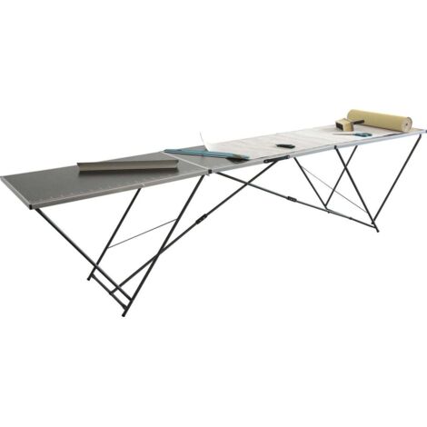 Lehnartz Tapeziertisch Mehrzwecktisch Aluminium Untergestell 300 x 60 x 78 cm