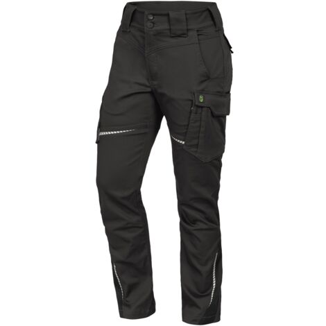 Leibwächter Damen Bundhose ohne Knietaschen Flex-Line FLXDHO28 Gr. 46 anthrazit/schwarz