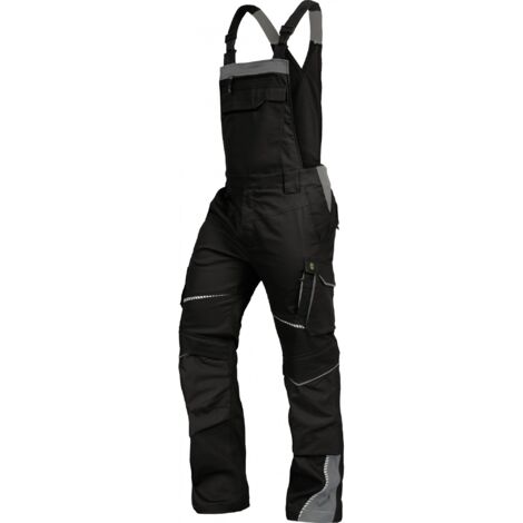 Leibwächter Latzhose Flex-Line FLEXL Gr. 44 schwarz/grau
