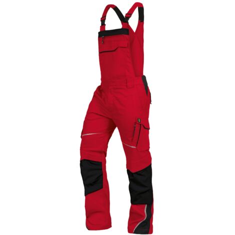 Leibwächter Latzhose Flex-Line FLEXL22 Gr. 30 rot/schwarz