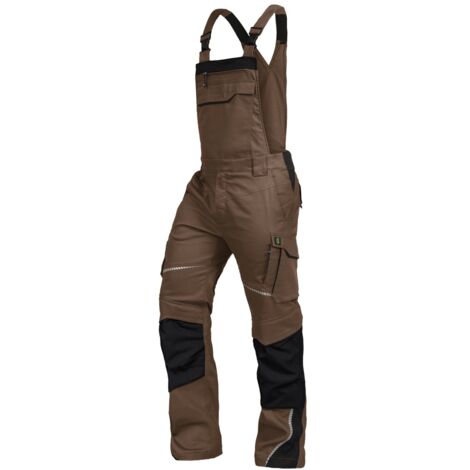Leibwächter Latzhose Flex-Line FLEXL29 Gr. 46 haselnuss/schwarz