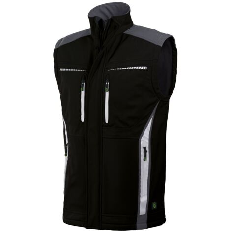 Leibwächter Softshell-Bodywarmer FLEXB Gr. L schwarz/grau