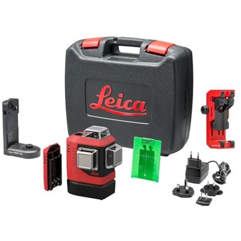 Leica Geosystems – Laser à ligne vert 360° Lino – Portée 35m – Alimentation batterie Li-Ion rechargeable – Précision ±0.2mm/m – IP54 - LINO 6 G
