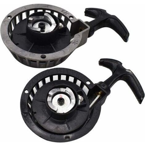 Leicht zu ziehender Anlasser, Tianer 2 Stück Mini-Zugstarter aus Legierung, Booster-Zugstarter, Leichtstart-Zugstarter, geeignet für 2-Takt-49CC-Minimoto-ATV-Quads Pocket Bikes.
