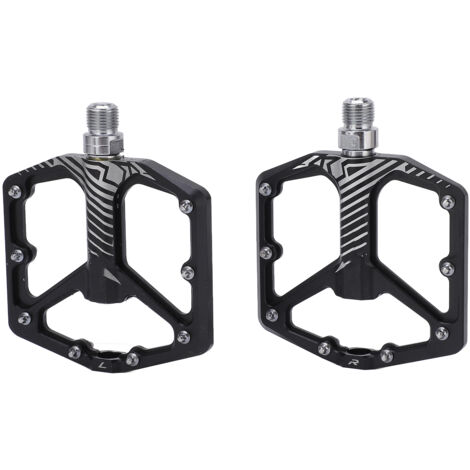 Leichte, rutschfeste schwarze Aluminium-Fahrradpedale für Mountainbikes