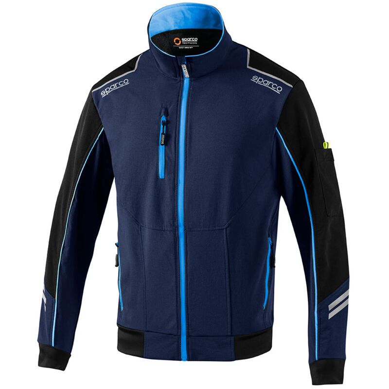 Sparco Blau Leichte Shell-Technik Jacke, Marineblau/, Austin, T1 - S