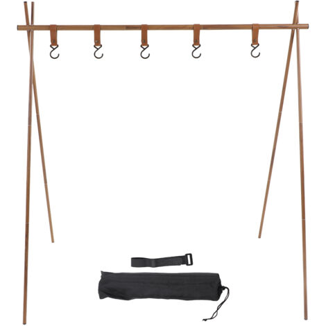 Leichter Gepäckträger aus Aluminiumlegierung für den Außenbereich, ideal für Camping, Grillabende und Picknicks.