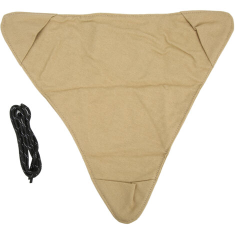 Leichter, tragbarer, wasserdichter Falthocker aus Canvas, 36,5 cm Mini-Campinghocker, Khaki-Canvas