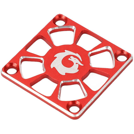 Leichter und robuster RC-Lüfterschutz aus Aluminiumlegierung – 3 cm Kühlabdeckung, austauschbar, rot