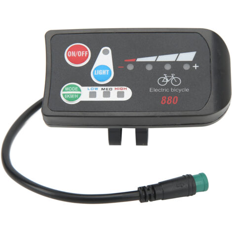 Leichter, wasserdichter LCD-Bildschirm für 36V-Elektrofahrräder mit ABS-Stecker und LED zur Modifizierung